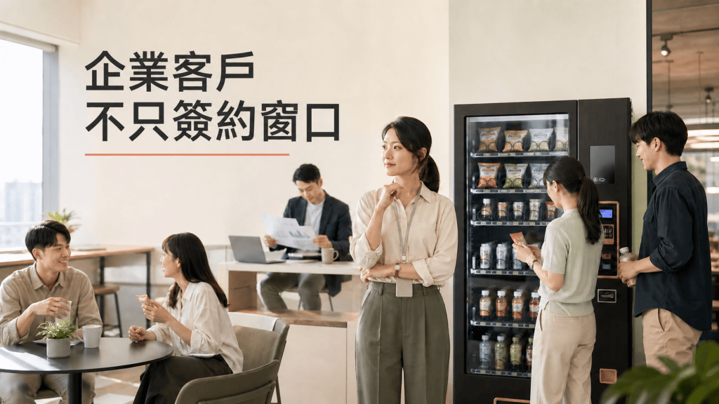 企業客戶不只簽約窗口:茶水間裡的決策者、聯繫窗口與使用者